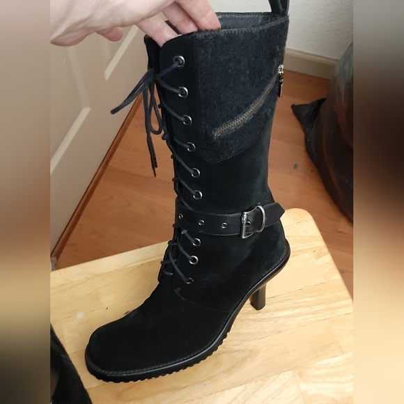 Liza Love Vicky suede & Calf hair boots 6M in excellent condition - Picture 2 of 6